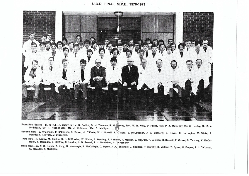 MVB Final Year students Class of 1971